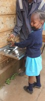 Phase One also included hand washing stations for students. Guidance in the use of the stations was also provided. 